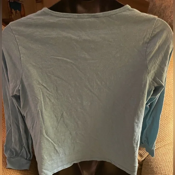 Time & Tru Cute Lightweight Top - Light Turquoise - Size XL - Picture 3 of 7